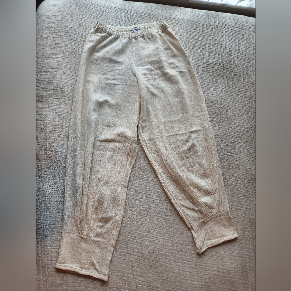 Oh My Gauze! Cream Elastic Waist Pants